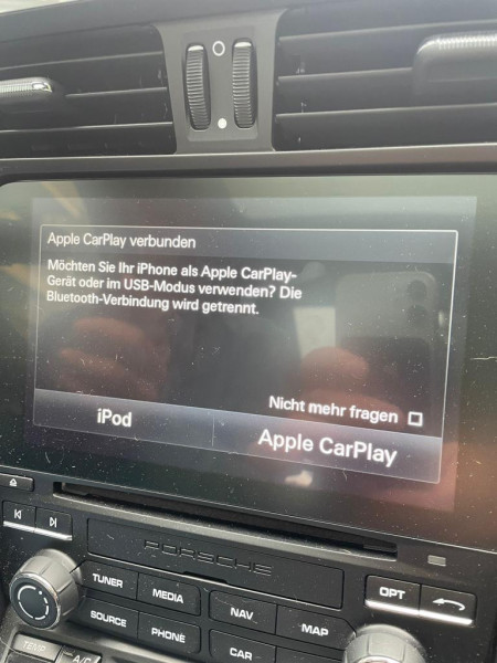 Aktivierung von Carplay für Porsche Modelle